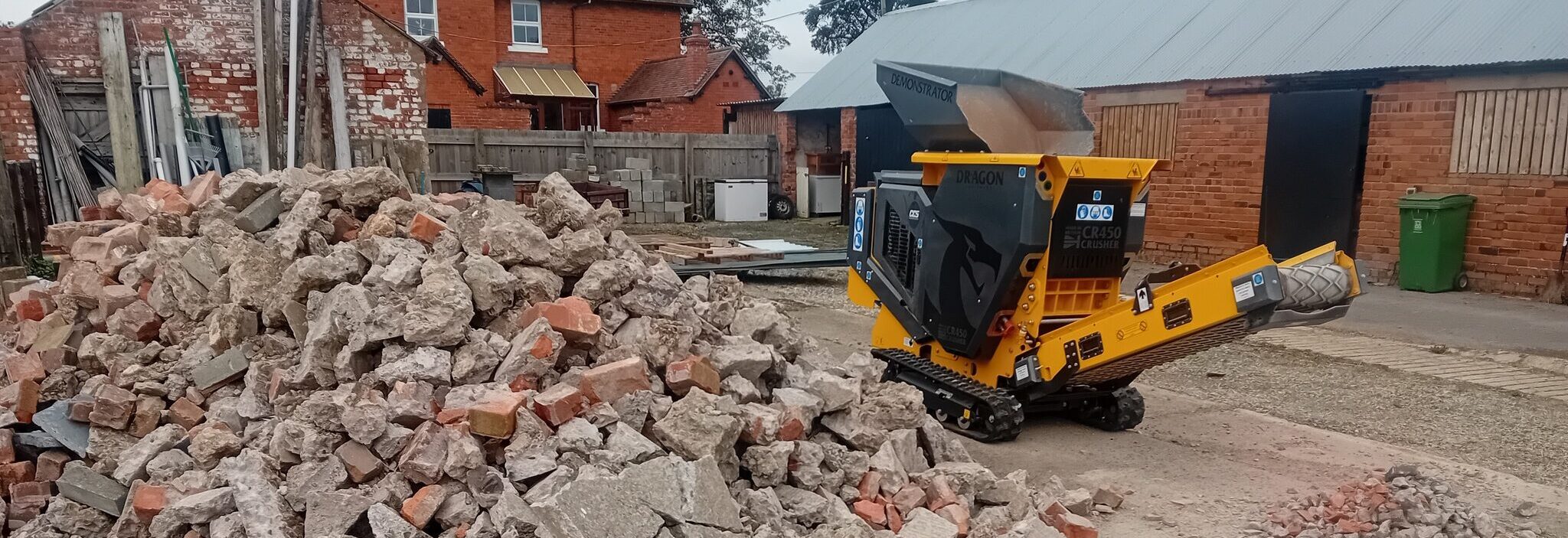 The JTC mobile concrete crusher